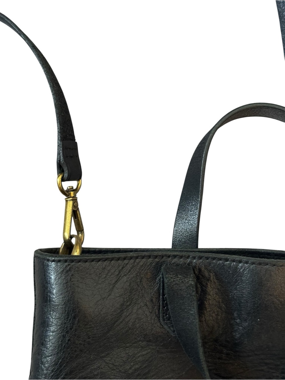 Madewell Black Leather Transport Crossbody Bag - Picture 6 of 8